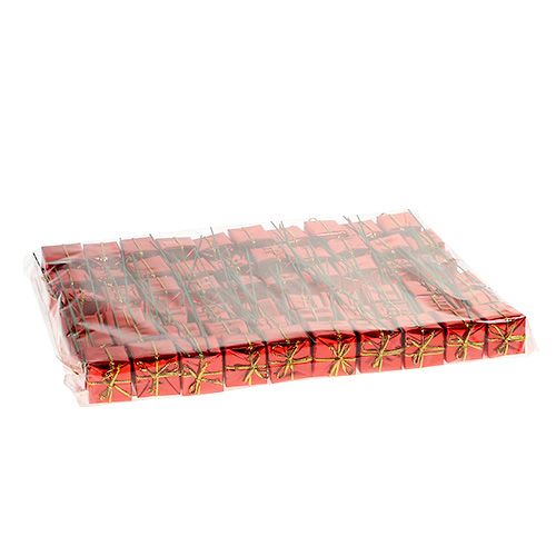 Floristik24 Package on wire 2.5cm red 60pcs