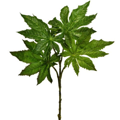 Papaya leaves artificial deco branch artificial plant green 40cm