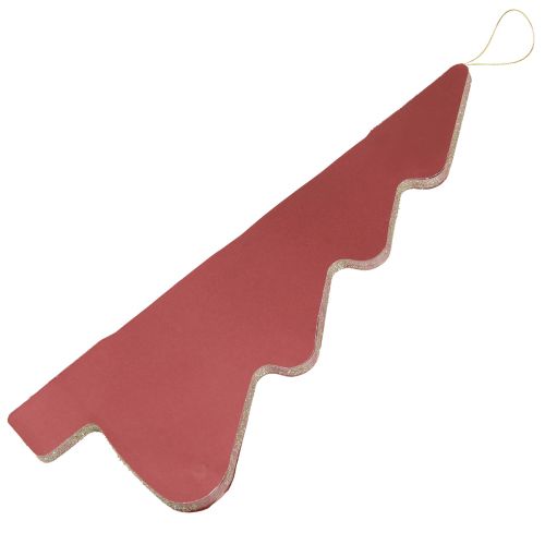 Product Paper Christmas Tree for Hanging Bordeaux H40cm 2pcs