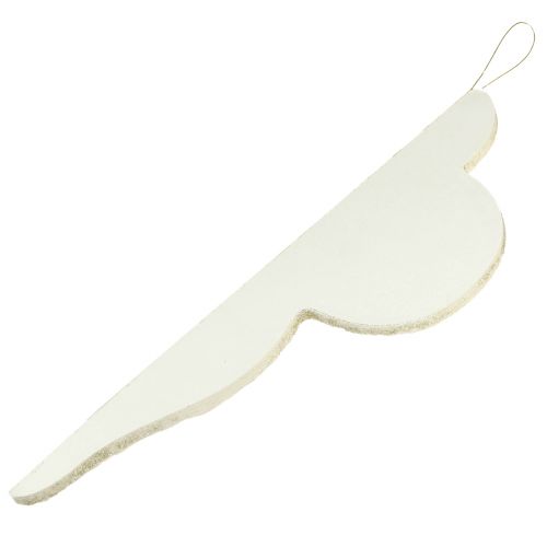 Product Paper Christmas Decoration White Silver Ornament H40cm 2pcs