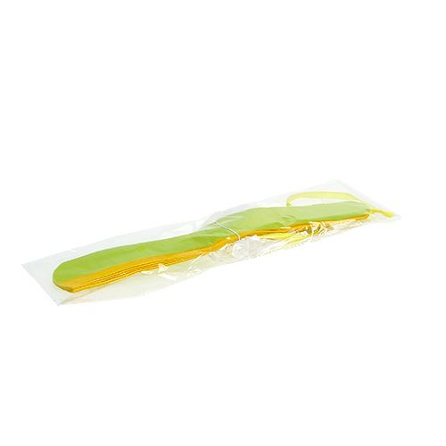 Floristik24 Paper flower Ø28cm for hanging green-yellow