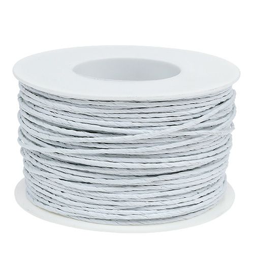 Floristik24 Paper wire white 2mm 100m