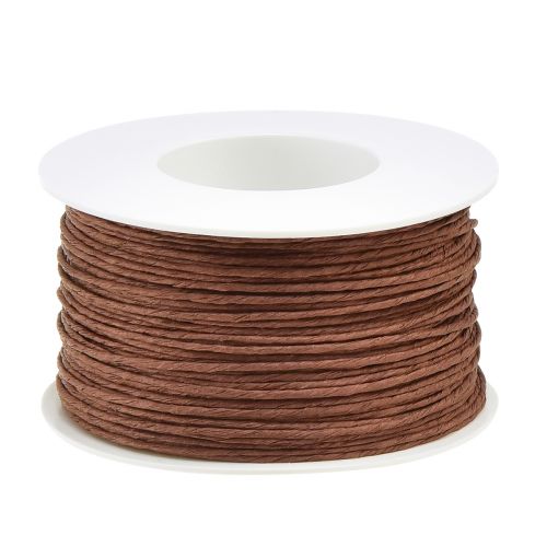 Floristik24 Paper wire craft wire wire wrapped brown Ø2mm 100m