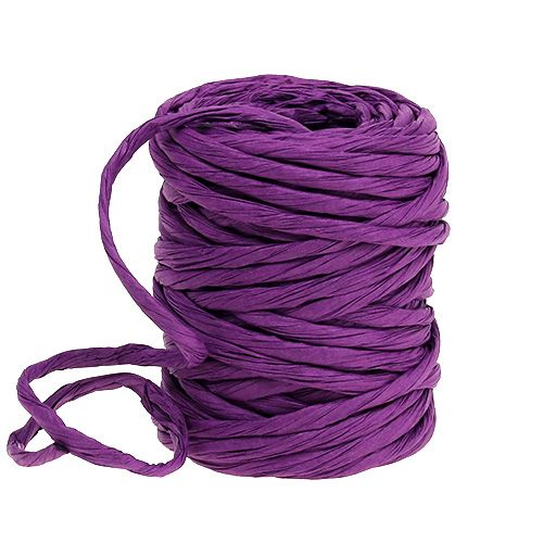 Floristik24 Paper cord 6mm 23m Fuchsia