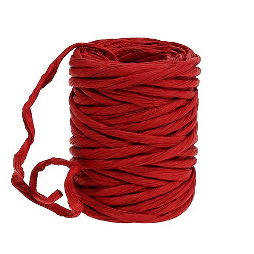Floristik24 Paper cord 6mm 23m red