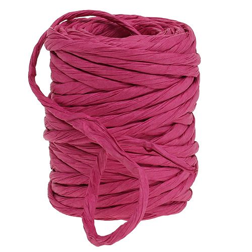Floristik24 Paper cord 6mm 23m pink