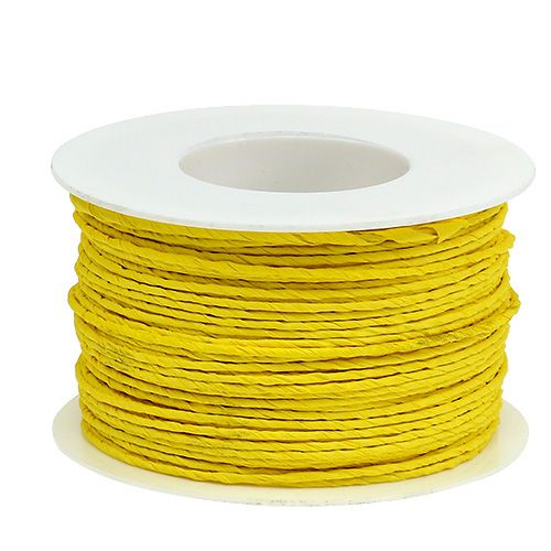 Product Paper cord wire wrapped Ø2mm 100m yellow
