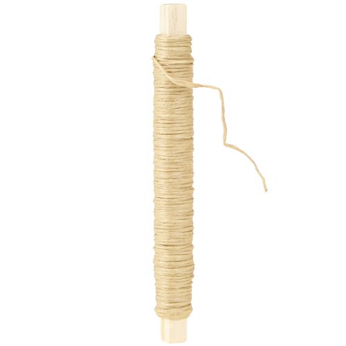 Product Paper cord wire wrapped Ø0.8mm 22m nature