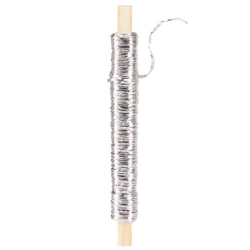 Product Paper cord wire wrapped Ø0.8mm 22m silver
