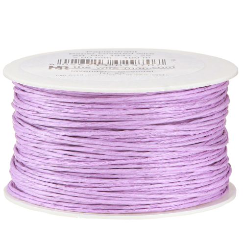 Floristik24 Paper cord wire wrapped Ø2mm 100m lavender