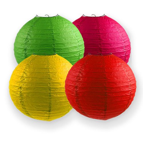Floristik24 Sort of paper lanterns Ø30cm 4 pcs