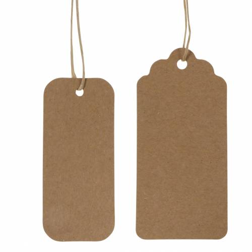 Floristik24 Gift tags paper sign 9.5 / 8cm 100p