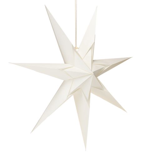 Product Paper star, cream white, large hanging star, 60cm