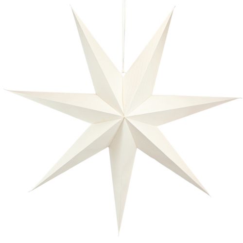Floristik24 Paper Star Lamp White Stars Decoration Hanger 75x20cm 2pcs