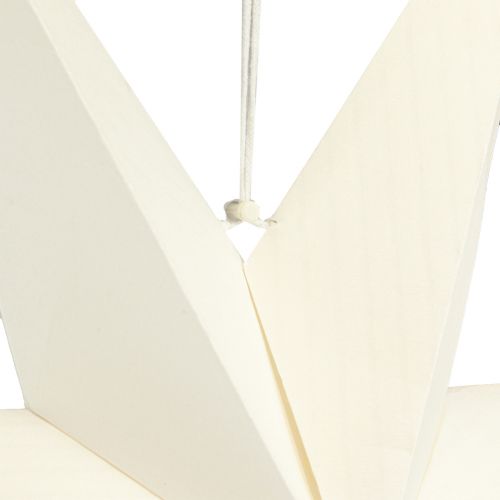 Product Paper Star Lamp White Stars Decoration Hanger 75x20cm 2pcs