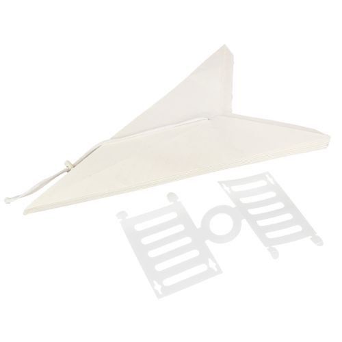 Product Paper Star Lamp White Stars Decoration Hanger 75x20cm 2pcs