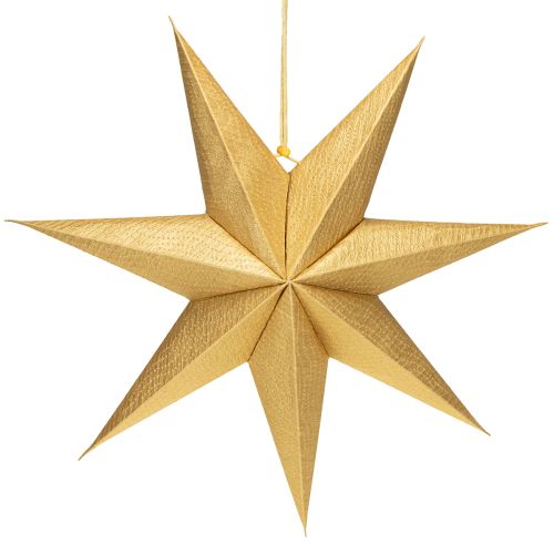 Floristik24 Paper Christmas Stars, Gold, 45cm, 3 Pieces