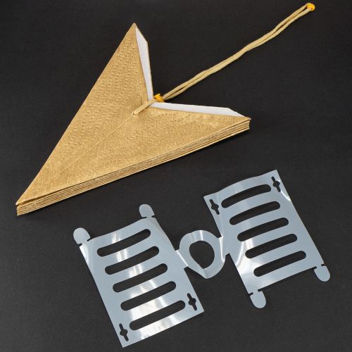 Product Paper Christmas Stars, Gold, 45cm, 3 Pieces