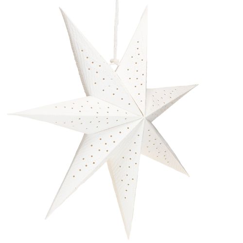 Product Paper stars for Christmas lights, white, 45cm, 3 pieces