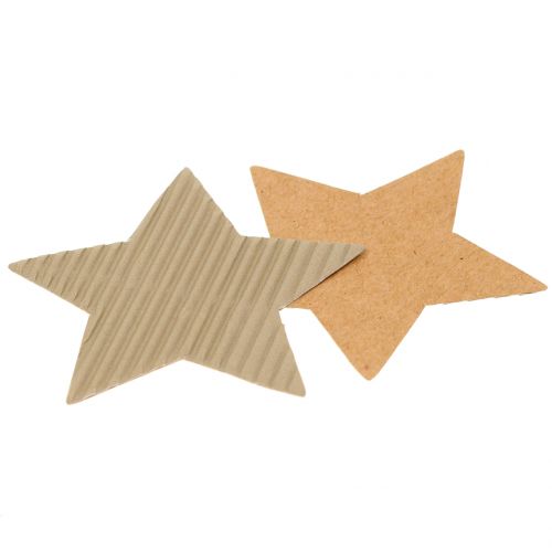 Floristik24 Paper stars mix light brown 3.5cm-9cm 120 pcs