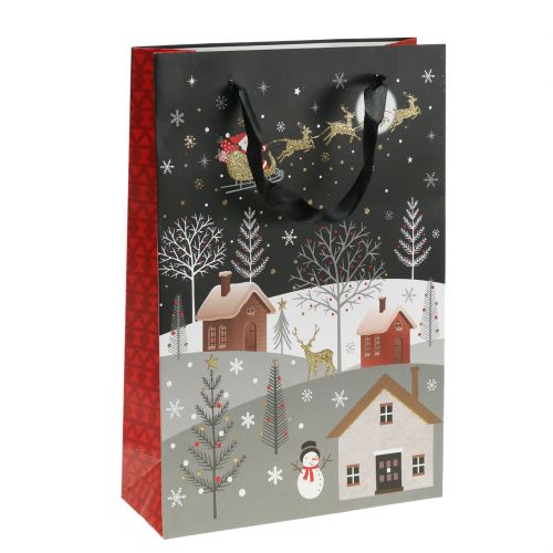 Product Gift bag paper bag Christmas village H30cm 2pcs