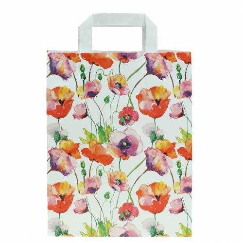 Floristik24 Paper bag poppy 22cm x 10cm x 28cm 25pcs