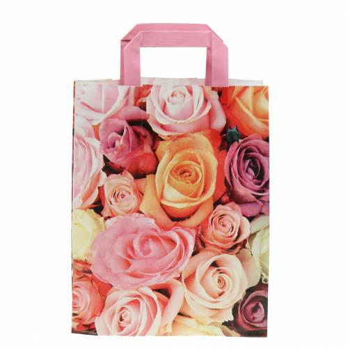 Floristik24 Paper bag rose 22cm x 10cm x 28cm 25pcs