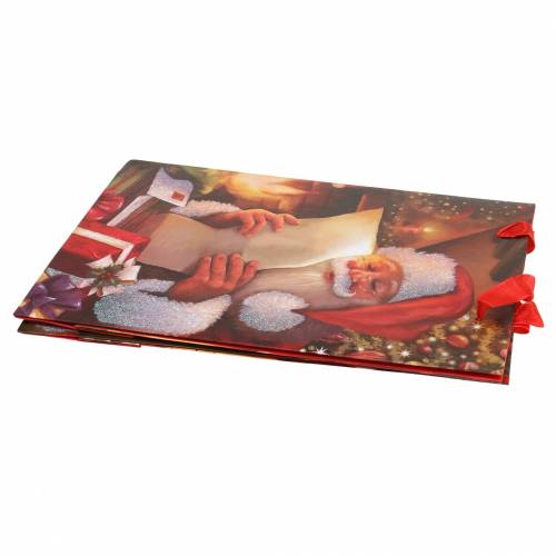 Floristik24 Gift bags Christmas motif Santa red 20cm × 30cm × 8cm set of 2 pieces