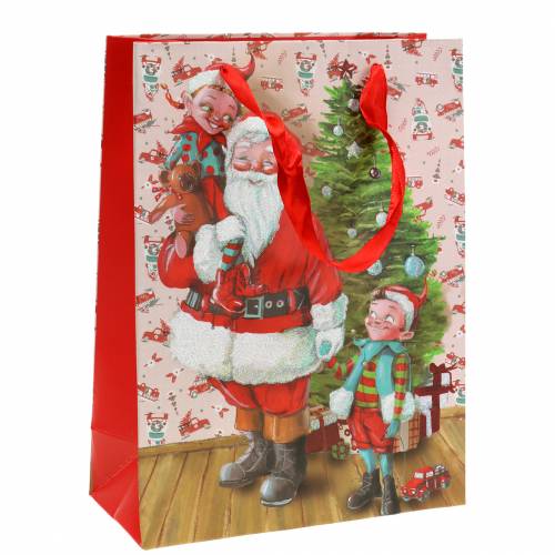 Floristik24 Gift bag paper bag &quot;Santa Claus&quot; H24cm