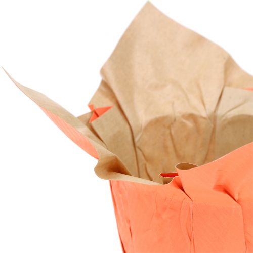 Floristik24 Paper pot planter orange/red Ø8cm 12pcs