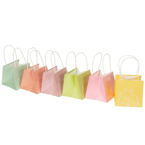 Product Gift bag with floral design, small gift bag for special occasions, 12cm, 12 pieces