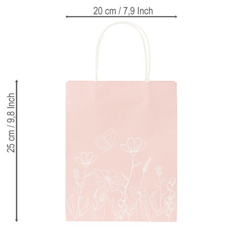 Product Paper gift bags for attractive and practical packaging, 20cm, 6 pieces