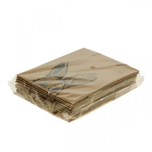Product Gift bag Easter paper bag rabbit brown 12×6×15cm 8 pcs