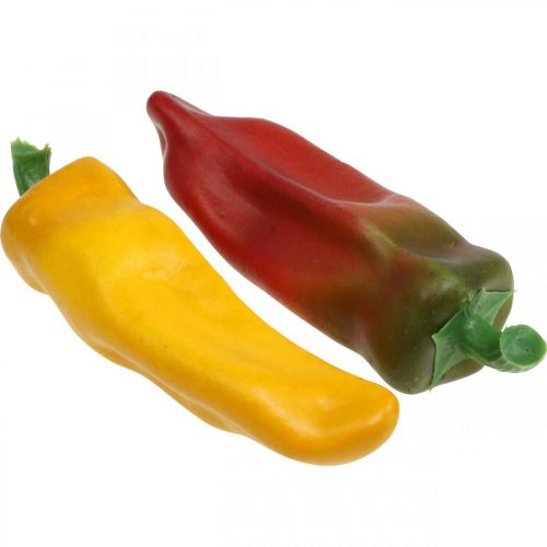 Product Paprika shop window decoration vegetable decoration colorful assorted H14cm 4 pcs