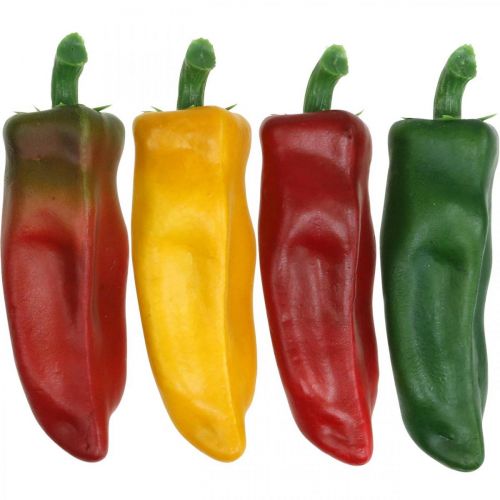 Product Paprika shop window decoration vegetable decoration colorful assorted H14cm 4 pcs