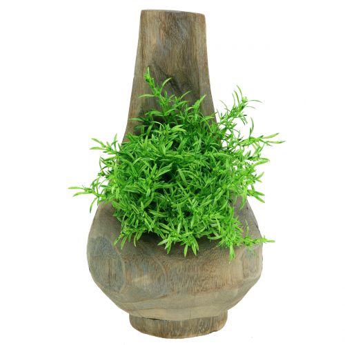 Floristik24 Plant pot Paulownia wood Ø17cm H30cm