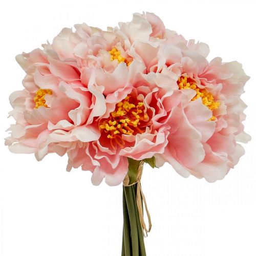 Floristik24 Paeonia peony artificial flower Peonie pink Ø6cm 28cm 7pcs