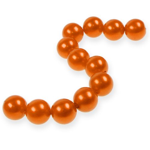 Floristik24 Deco beads Ø2cm orange 12p