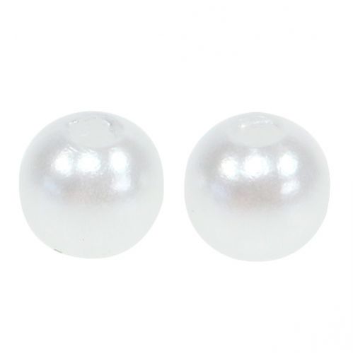 Floristik24 Pearl white Ø6mm 200g