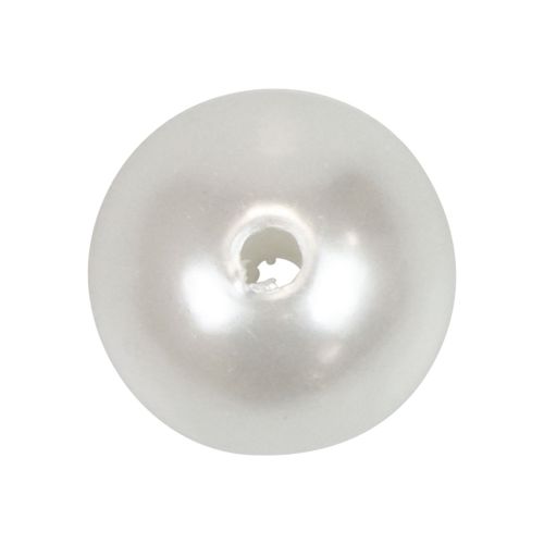 Floristik24 Decorative beads for threading craft beads white 12mm 300g