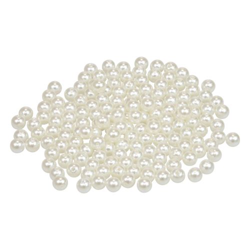 Floristik24 Beads for threading craft beads cream white 6mm 300g