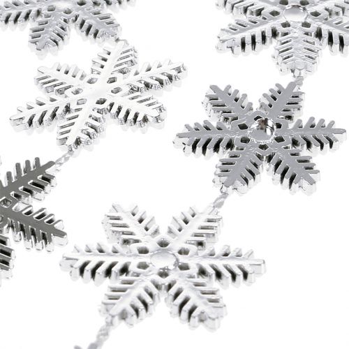 Product Decorative garland snowflakes silver 270cm
