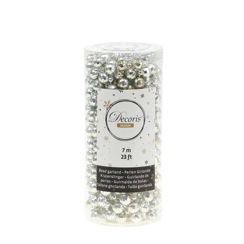 Floristik24 Pearl Garland Christmas Tree Chain Light Green 7m