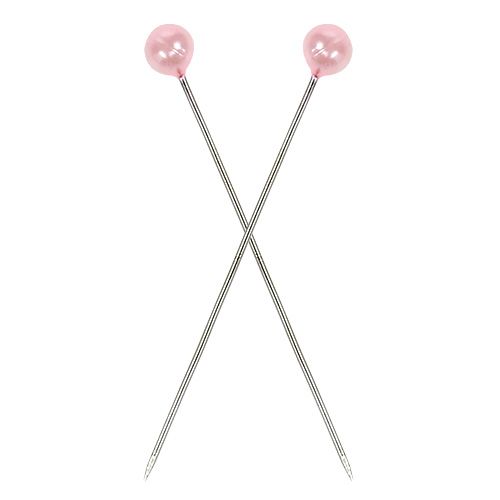 Floristik24 Pearl head pins pink Ø4mm 4cm 150p