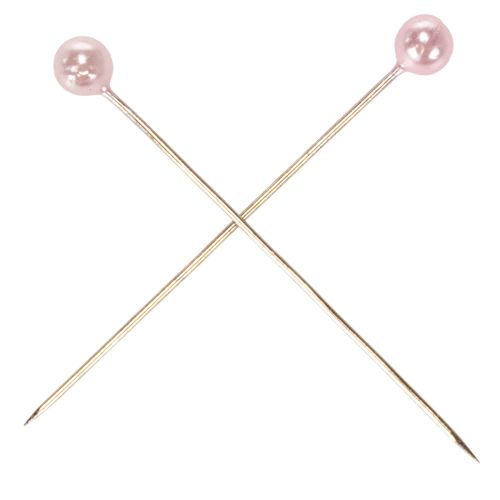 Pearl Head Pins Pink Ø4mm 4cm 150 Pieces | Floristik24.co.uk