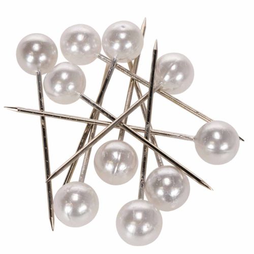 Pearl Head Pins White Ø15mm 75mm buy online | Floristik24.co.uk