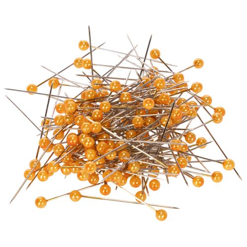 Orange Pearl Head Pins Floristry Supplies Ø4mm 40mm Set of 150