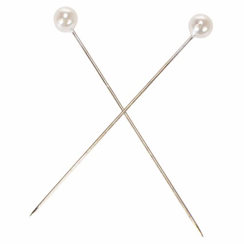 Pearl Head Pins White Ø6mm 65mm 100 Pieces | Floristik24.co.uk