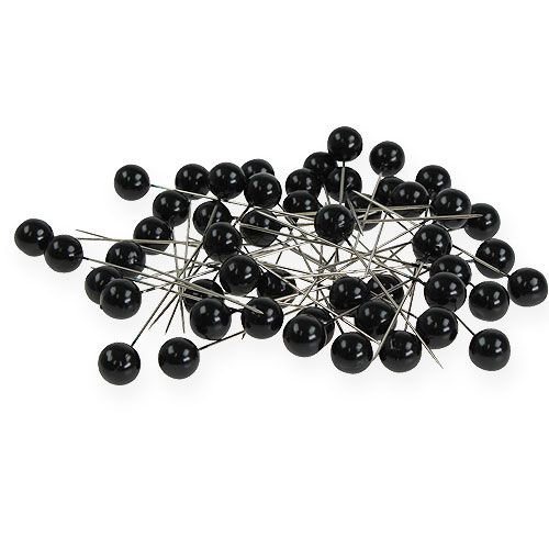 Floristik24 Beading pins black Ø10mm 60mm