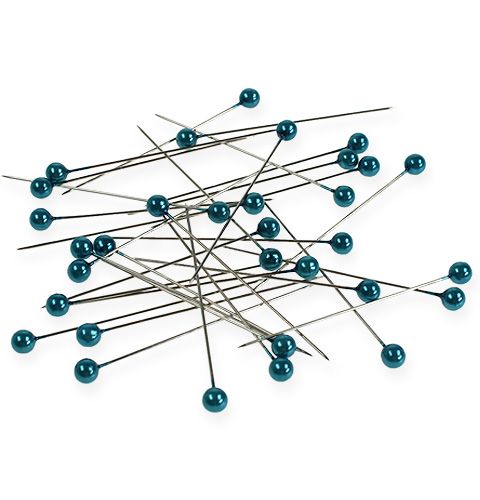 Floristik24 Beading pins Turquoise Ø6mm 65mm